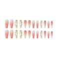thumbnail image 1 of Uñas postizas bonitas, uñas largas, purpurina, pegamento con purpurina, uñas postizas, con pedrería, uñas brillantes para mujer, 1 ml, 1 of 2