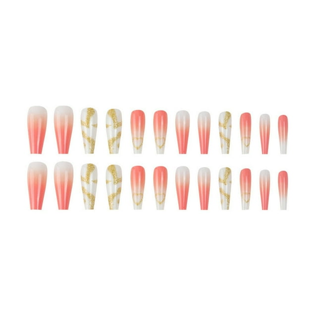 Uñas postizas bonitas, uñas largas, purpurina, pegamento con purpurina, uñas postizas, con pedrería, uñas brillantes para mujer, 1 ml