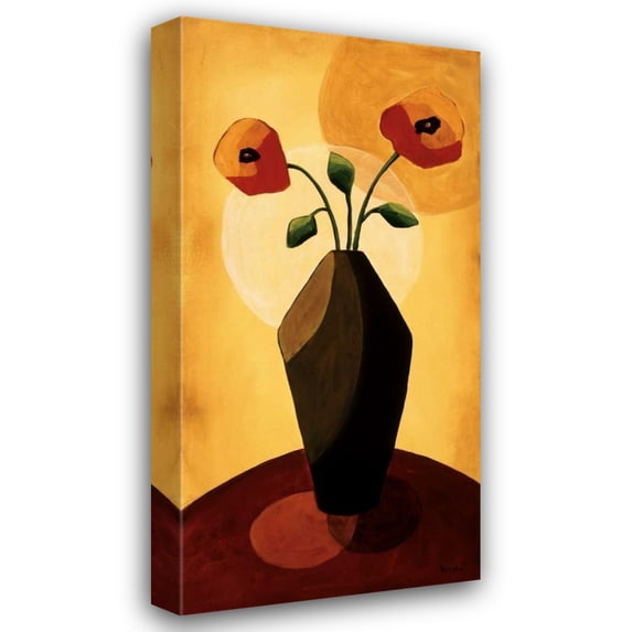 Krista Sewell 14x24 Gallery Wrapped Canvas Wall Art Titled - Floral Expressions II