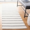 thumbnail image 2 of SAFAVIEH Vermont Zahara Striped Runner Rug, Black/Ivory, 2'3" x 13', 2 of 11