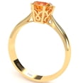 thumbnail image 3 of Crown Setting Citrine Engagement Ring In 14k Yellow Gold, 3 of 6