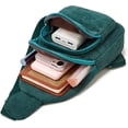 thumbnail image 5 of HMSHA Sling Bag for Women Small Crossbody Sling Bag Corduroy Sling Backpack Fanny Belt Bag for Travel Sports Running Hiking Khaki, 5 of 7