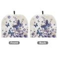 thumbnail image 2 of HELLHERO Purple-Blue Butterflies and Florals Teapot Insulated Cosy Dust Proof Keep Warm, 2 of 8