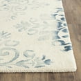 thumbnail image 3 of Safavieh Dip Dye Kiersten Floral Wool Runner Rug, Ivory/Light Blue, 2'3" x 6', 3 of 7
