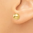 thumbnail image 3 of Leslie's Real 14kt Yellow Gold Polished 7mm Ball Post Earrings; for Adults and Teens; for Women and Men, 3 of 4