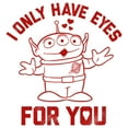 thumbnail image 2 of Boy's Toy Story Alien I Only Have Eyes for You  Graphic Tee White X Large, 2 of 4