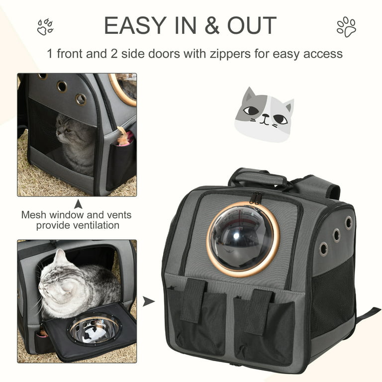 Expandable Foldable Soft-Sided Dog Carrier Travel Pet Bag with 3 Open Doors  - China Pet Backpack and Pet Carrier price