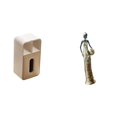 thumbnail image 1 of Funda rectangular multiusos para caja de pañuelos con escultura de mujer tribal africana, figura decorativa para oficina, escritorio, armario, dormito, 1 of 8