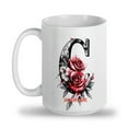 thumbnail image 2 of Personalized Initial Mug for Women with Letter C - Monogram Coffee Cup 11oz 15oz - Elegant Custom Alphabet Drinkware for Home, Work Desk, Mother’s Day, 2 of 6