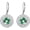 Celtic, variant on St Patricks Day Earrings Shamrock Earrings for Women S925 Sterling Silver Good Lucky Celtic Green Four Leaf Clover Jewelry Gift