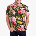thumbnail image 5 of Yiaed Cute Pigs SunflowerPrint Men's Short Sleeve Polo Shirt,Golf Polo for Men Three-Button Golf Shirt Athletic Casual Collared T-Shirt- X-Large, 5 of 7