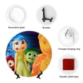 thumbnail image 5 of Lsque inside out 2 Pattern Ceramic Decorative Plate Decorative Plates with Display Stand Personalized Porcelain Plate Ceramic Ornaments for Wall Hanging Decoration-7in, 5 of 6
