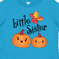 thumbnail image 4 of Inktastic Little Sister Pumpkins with Fall Leaves Girls Toddler T-Shirt, 4 of 5