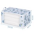thumbnail image 2 of Sac de Rangement pour Fenêtre Transparente Sac de Rangement pour Couette Sac de Rangement pour Vêtements Capacité Imprimé Floral Fenêtre Transparente Grande Capacité de Charge Double Sangles, 2 of 8