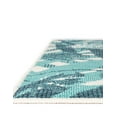 thumbnail image 4 of Unique Loom Outdoor Botanical Collection Area Rug - Sprig (5' 1" x 8' Rectangle Teal blue/Navy Blue), 4 of 9