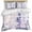 Purple, variant on 3 Piece Lavender Duvet Cover Set Twin Size, Microfiber Comforter/Quilt Cover with Corner Ties and 2 Pillowcases, Pastoral Pastel Purple Pink Wildflower All Season Soft Bedding with Zipper Closure