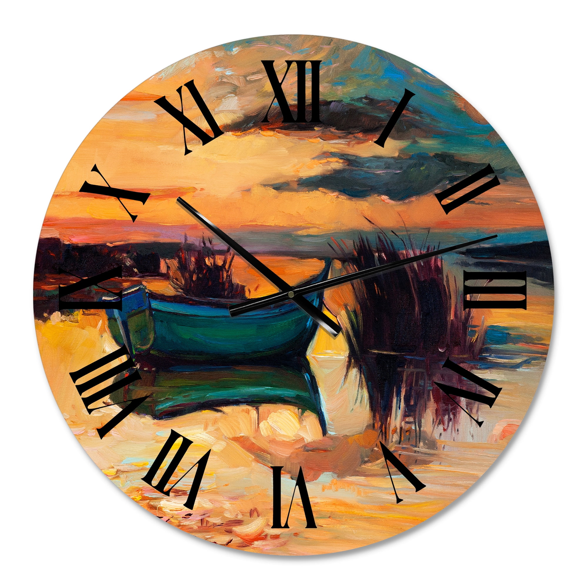 Designart 1 in Coastal Wall Clock