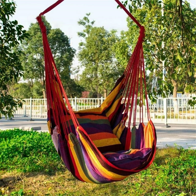 Floleo Outdoor Hanging Chair, Canvas Leisure Chair, Portable