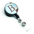 thumbnail image 1 of Carolines Treasures CJ1003-BBR Lettre B Initiale Monogramme Bleu Rayures Rétractable Badge Bobine, 1 of 2
