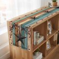 thumbnail image 6 of Texas Star Vintage 90 Inch Table Runner, Berry Turquoise Green Brown Wooden Farmhouse Dresser Scarf Cotton & Linen Tablerunner for Dining/Kitchen Island/Holiday Party Décor 13" x 90", 6 of 9