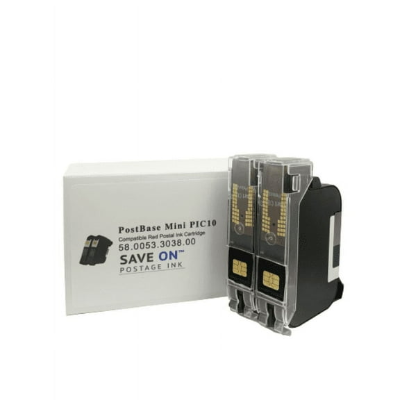 Francotyp Postalia PIC10 Compatible Red Ink / Inkjet Cartridge Set