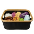thumbnail image 6 of Bamboo Basket with Lid - Cream White - 2 Units, 6 of 6