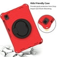 thumbnail image 5 of Dteck Kids Case for Samsung Galaxy Tab A7 10.4 inch T500 T505 T507,Shockproof EVA Case 360° Rotating Stand Hand Grip Kids Friendly Cover with Shoulder Strap for Galaxy Tab A7 10.4" 2020,Red, 5 of 8