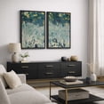 thumbnail image 3 of Framed Canvas Wall Art Set of 2 Vintage Trees Landscape Prints for Living Room Decoration - 24"x36"x2 BLACK, 3 of 8
