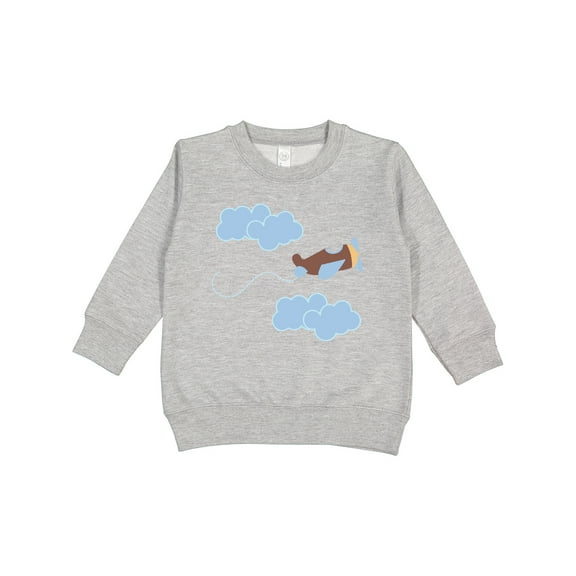 Inktastic Boys Airplane Pilot Toddler Sweatshirt