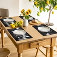 thumbnail image 5 of Placemat Abstract White Bear Painting Placemats for Dining Table Wood Grain Washable Table Mats for Party Kitchen Dining Decoration, 5 of 7