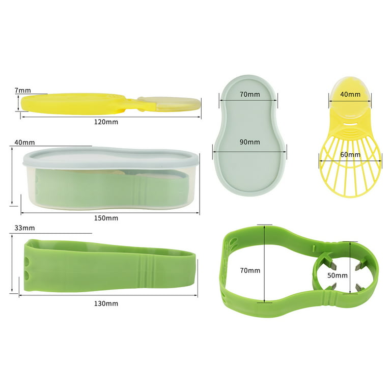 Avocado Slicer Avocado Knife Slicer Tool Avocado Tool Avocado Cutter with Grip Handle and Avocado Keeper Peach Pitter for Kitchen Food Vegetable
