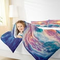 thumbnail image 2 of Manfei Kawaii Ocean Dolphin Bedding King Comforter Set, Romantic Sunset Comforter Sets King Size, Cute Sealife Reversible Comforters & Duvets, Super Cozy Bedroom Decor, 3pcs, 2 of 8