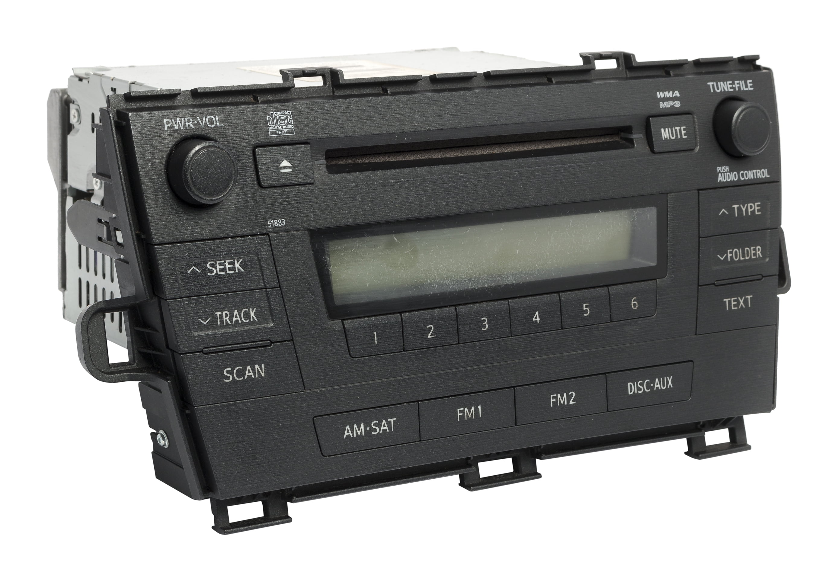 Restored 2010-11 Toyota Prius AM FM Radio Single Disc CD Player 86120-47290 Opt 51883 (Refurbished)