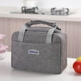 thumbnail image 2 of Vikakiooze 2023 Home Storage and Organization Oxford Cloth Lunch Bag Outdoor Picnic Bag Portable Lunch Bag Bento Bag Large Heat Preservation Bag Ice Bag, 2 of 6