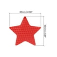 thumbnail image 2 of Uxcell Reflective Stickers, 10 Pack 2.36 x 2.36 Inch Adhesive Night Star Shape Safety Tape Reflector, Red, 2 of 5