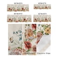 thumbnail image 3 of Kitchen Cafe Valance Curtain for Small Windows,Spring Blossom Flowers with Butterfly Rod Pocket Valances Nature Field Vintage Burlap Window Treatment Panel for Living Room/Bedroom/Bathroom,54x18in, 3 of 9