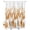 Burnt Orange, variant on Split Shower Curtain for Transfer Bench, Purple Forest Fabric Shower Curtains for Bathroom, Contemporary Silhouette Abstract Art Tub Sliding Transfer Bench Waterproof Bath Curtains 72"x72"