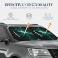 thumbnail image 7 of Picia Green Lightning Flash 2 Piece Car Windshield Sun Shade Foldable | Foldable Sun Shield for Front Window Blocks UV Rays and Keeps Your Vehicle Cool-Medium, 7 of 7