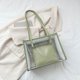 thumbnail image 4 of Bolso de mano para mujer, 2 unidades/juego, bolsa transparente de PVC para axila, bolsas de compras (verde) Ndcxsfigh Para Estrenar, 4 of 8