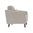 thumbnail image 4 of Serta Sierra - Fauteuil - accent - polyester, Lin, Daim Microfibre - Ivoire, 4 of 8