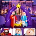 thumbnail image 2 of Belén inflable navideño de 2,3 m con luces LED para exteriores, 2 of 7