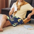 thumbnail image 3 of Wukai Sloth with Donuts Men’s Short Pajama Pants With Pockets Soft Sleep Pj Shorts for Men-Small, 3 of 6