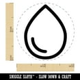thumbnail image 2 of Water Drop Icon Outline Self-Inking Rubber Stamp Ink Stamper - Black Ink - Mini 1/2 Inch, 2 of 7