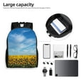 thumbnail image 6 of Haiem Blooming Sunflower Field Backpack - Stylish and Durable 15-inch Laptop Backpack with Waterproof Oxford Fabric, 6 of 8