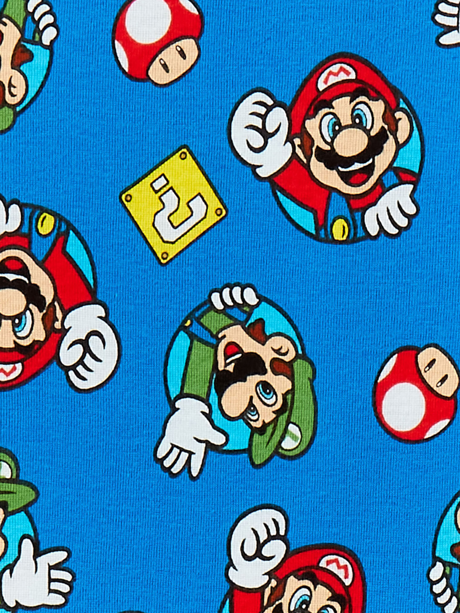 Super Mario Bros. Short Sleeve Crew Neck Graphic Prints Pajamas (Big Boys) 4 Piece Set - image 3 of 3