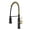 Black and Gold, variant on Sumerain Pull-Down Kitchen Faucet, Brushed Gold, Spring Spout, 3-Function Spray Head, Single Handle
