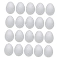 thumbnail image 2 of Huevos de Pascua de espuma, versátiles, lisos, para pintar, para rellenar cestas, hechos a mano 20 piezas de 8 cm, 2 of 9