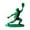 D, variant on 1PC Baseball Soldier Figurines Set, Green Baseball Players Pitcher Catcher Fielder Collectible Dolls for Home Desk Decor