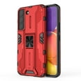thumbnail image 3 of Compatible With Samsung Galaxy S22 Phone Case Military Grade Protection Kickstand Shockproof Anti-Scratch Anti-Fingerprint Lightweight Rugged Phone Cover for Men or Women,Red, 3 of 5
