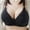 Black, variant on loopsun Summer Savings Clearance 2023! for Womens Plus Size Bra,Woman's Solid Color Comfortable Hollow Out Perspective Bra Underwear No Rims
